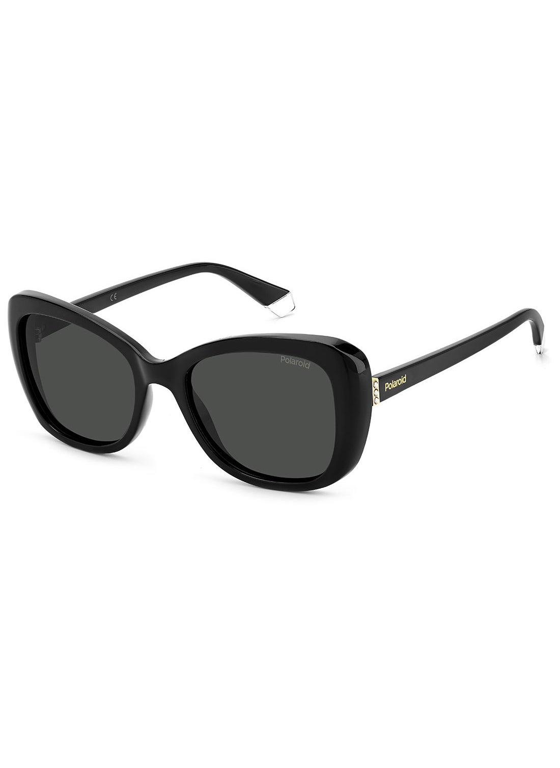 Polaroid Women's UV Protection Butterfly Sunglasses - Pld 4132/S/X Black 53 - Lens Size: 53 Mm 