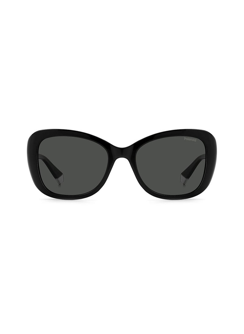 Polaroid Women's UV Protection Butterfly Sunglasses - Pld 4132/S/X Black 53 - Lens Size: 53 Mm  - Image 3