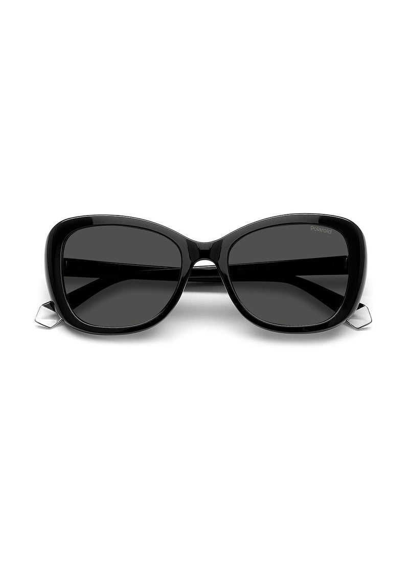 Polaroid Women's UV Protection Butterfly Sunglasses - Pld 4132/S/X Black 53 - Lens Size: 53 Mm  - Image 4