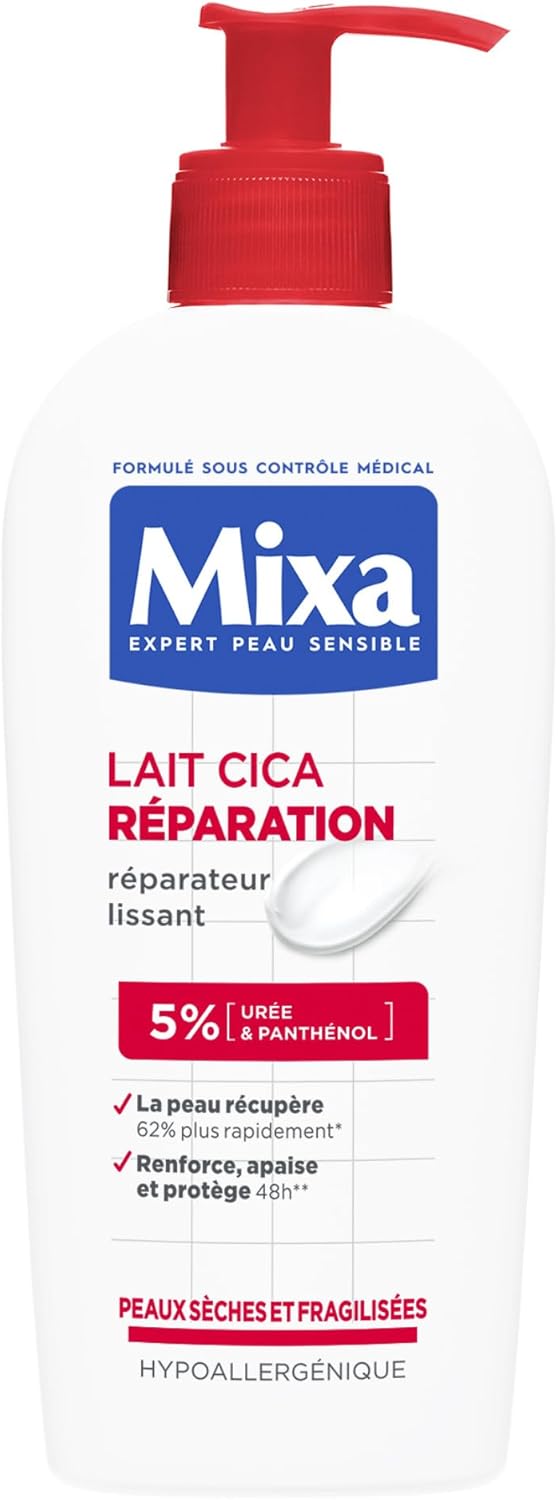 Mixa Expert Cica Repair Milk for Sensitive Skin Repair Milk LongLasting Effect Dry and Rough Skin Hypoallergenic 250ml