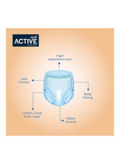 Active Active Incontinence Adult Diaper Pants Large 112-147 Cm Pack Of 10  - Image 2