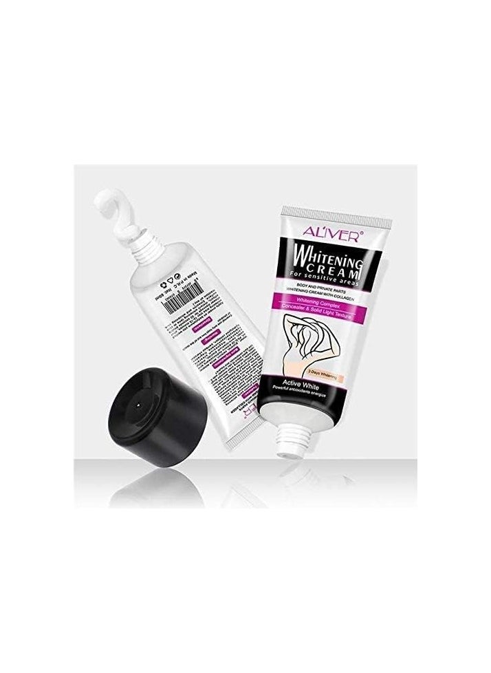 ALIVER - ALIVER Armpit Whitening cream Body Underarm Whitening cream Legs and Knees Private Parts Skin Whitening Korean Skin Care - Image 1