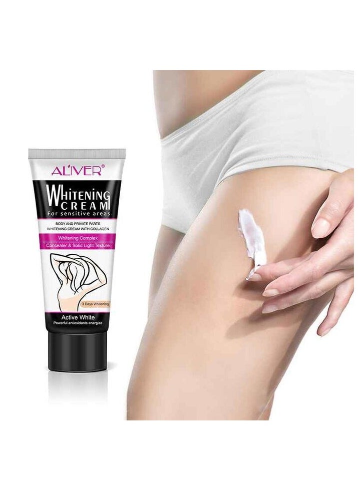 ALIVER - ALIVER Armpit Whitening cream Body Underarm Whitening cream Legs and Knees Private Parts Skin Whitening Korean Skin Care - Image 1