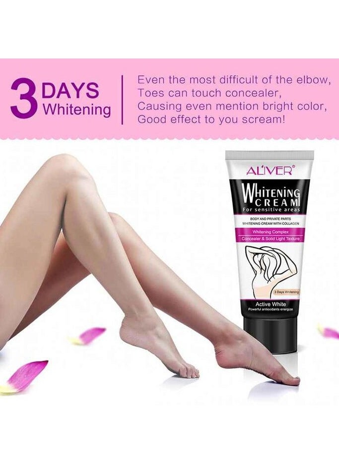 ALIVER - ALIVER Armpit Whitening cream Body Underarm Whitening cream Legs and Knees Private Parts Skin Whitening Korean Skin Care - Image 1