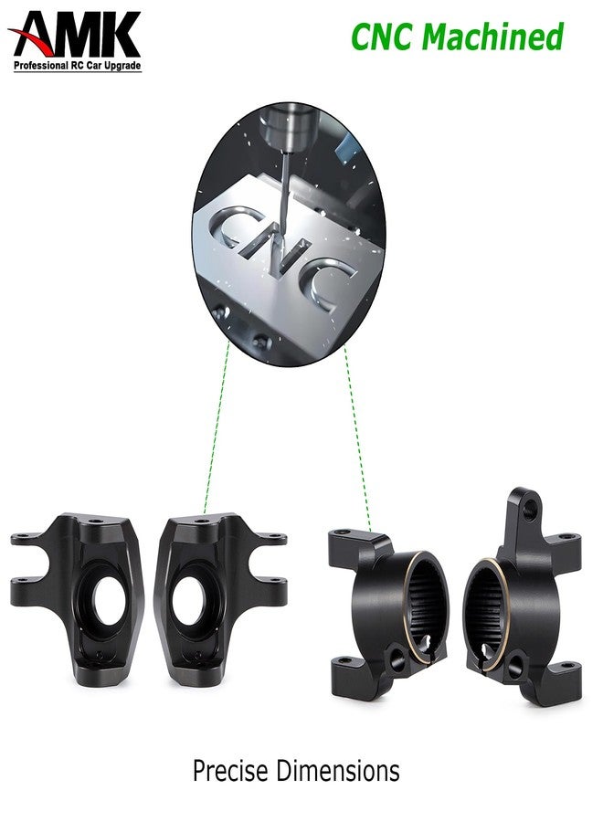 امك أوزان نحاسية SCX10 II، محور C، كتل عجلات 30 جم، مفاصل توجيه 96 جم للمحور الأمامي لـ 1/10 RC Crawler AR44 Axial SCX10 ترقيات - Image 5