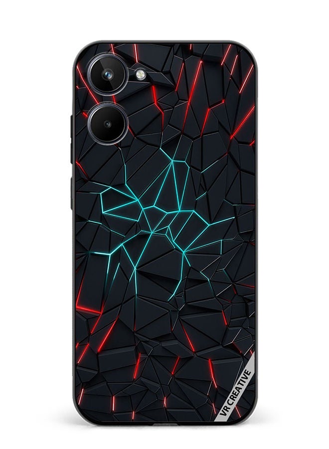 VR CREATIVE Protective Case Cover For Realme 10 Abstracts Design Multicolour - Image 1