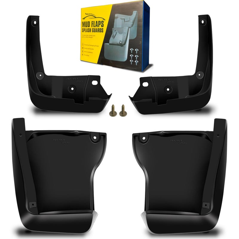 QUYDDC Mud Flaps Fit for 20082012 Honda Accord 4Door Sedan Not Fits 2Door Coupe Models Dedicated Mudguard for Four Seasons Universal Protection Front and Rear