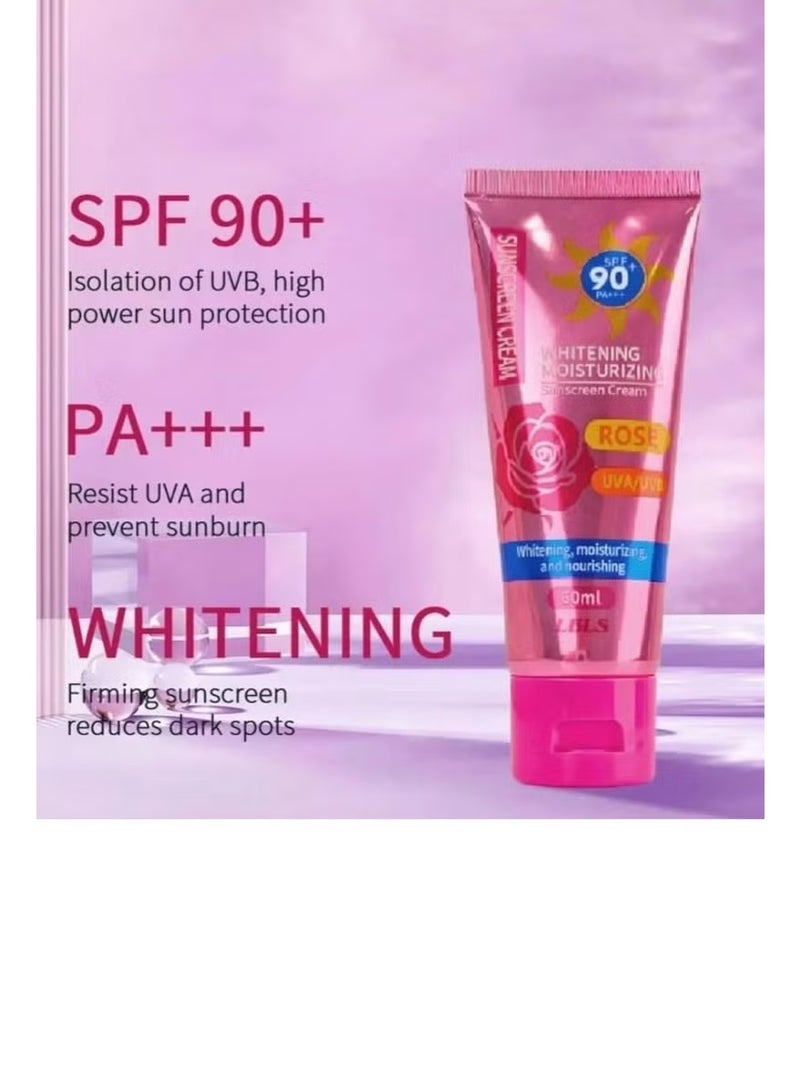 ليبليس كريم واقٍ من الشمس SPF 90PA تبييض وترطيب بالورد (تبييض وترطيب وتغذية) 60 مل - Image 2