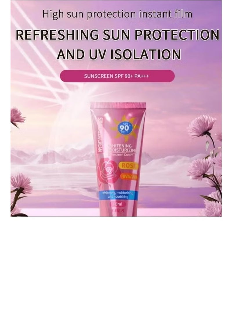 ليبليس كريم واقٍ من الشمس SPF 90PA تبييض وترطيب بالورد (تبييض وترطيب وتغذية) 60 مل - Image 3