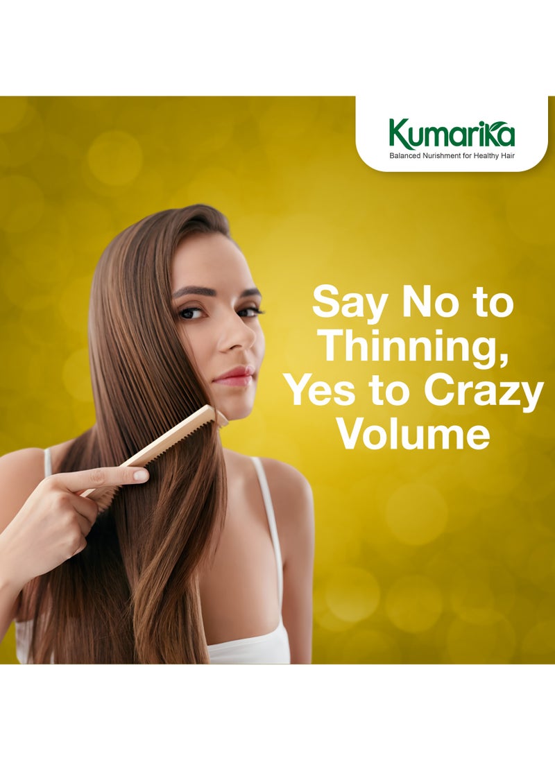 kumarika - Kumarika Thinning Control Nourishing Hair Oil 200ml Get thick healthy hair stop hair thinning Infused with Coconut Sesame Red Onion and Jasmine a light non sticky natural hair oil - Image 1