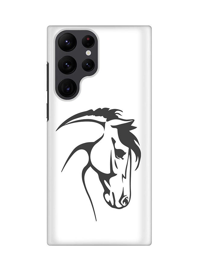 Stylizedd Case for Samsung Galaxy S22 Ultra 5G Snap Case Slim Snap Classic Series Shield Matte Finish Print - ArabStallion Strut
