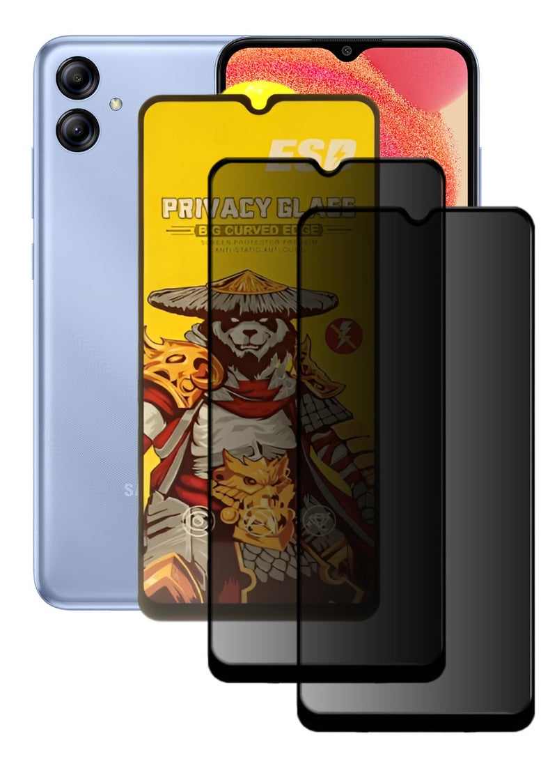 ESD 2 Pieces Tempered Dustproof Privacy Glass Screen Protector Compatible For Samsung Galaxy A04e - Image 1