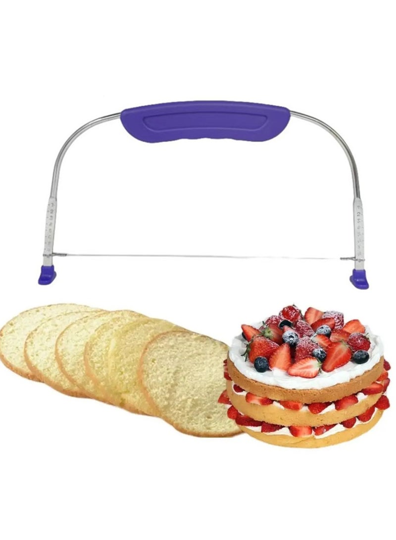 قابل للتعديل الفولاذ المقاوم للصدأ آلة تقطيع الكعكة مطبخ التبعي خط واحد آلة تقطيع الكعكة الخبز عموم آلة تقطيع الكعكة - Image 5