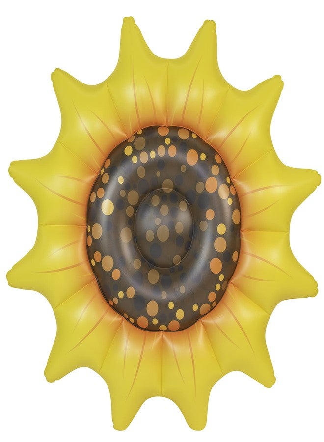 PoolCandy Giant Inflatable Sunflower Island Pool Float - Perfect for Parties and Relaxation. The Ultimate Swimming Pool Float. - Image 5