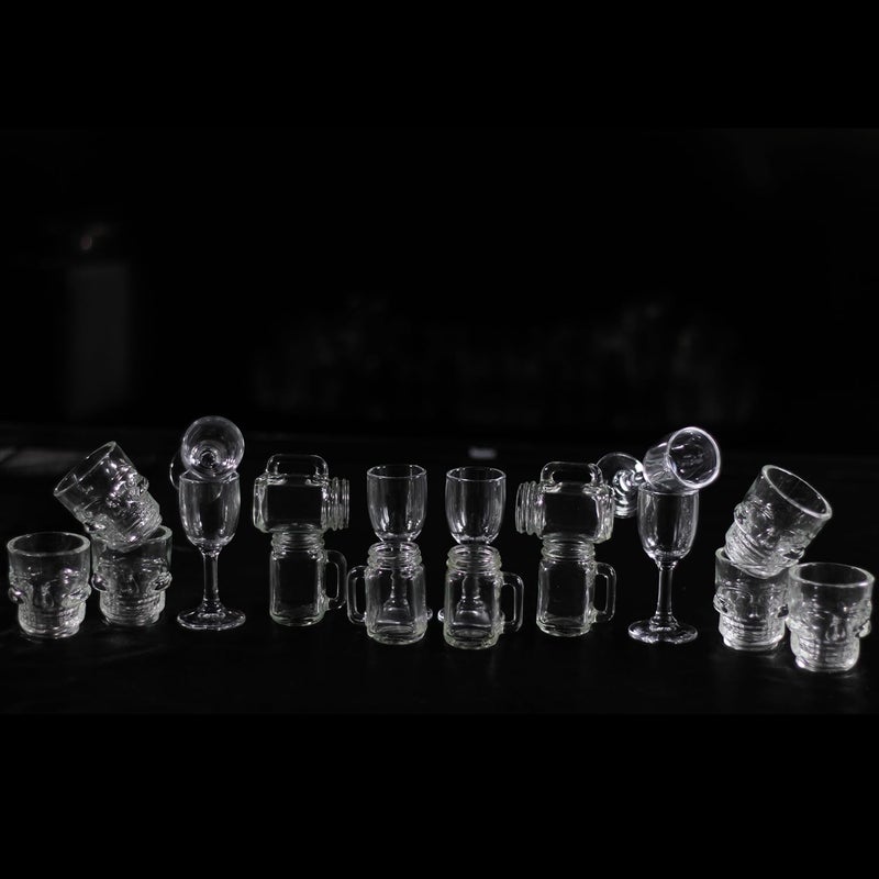 Melbify Shot Glasses Quirky Bundle Pack of 18 Skull 6 Pc 50 ml Goblet 6 Pc 30 ml Mini Mug 6 pc 40 ml Vodka Tequilla Shooter Glass Jagermeister Party Glass - Image 3
