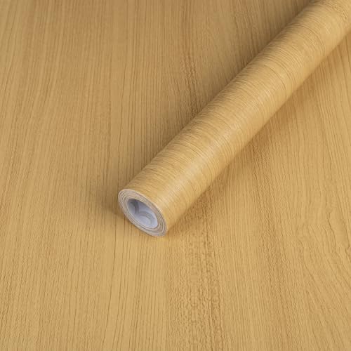 Abyssaly Light Wood Contact Paper Natural Wood Peel and Stick Wallpaper Self Adhesive Waterproof Wallpaper for Kitchen Cabinet Shelf Drawer Liner 11.8" X 197" - Image 3