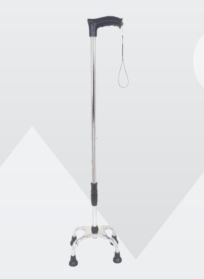 PHYSIQO Walking Stick for Seniors, Adults, Disabled | Foldable Adjustable Walking Cane Stick | Anti-Slip Base | Lightweight Durable CRC Pipe with Chrome Plating | Orthopedic Patient Support Stick. - Image 3