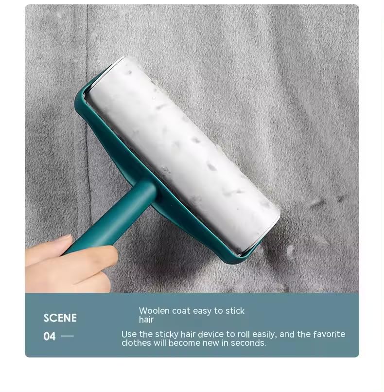 JUDEE Extra Large Lint Roller 6.3" (16cm) | Protective Cover Design | Giant Lint Roller for Pet Hair Furniture Bed Couch Floor & More | Big Lint Roller with 60 Sticky Sheets - Image 2