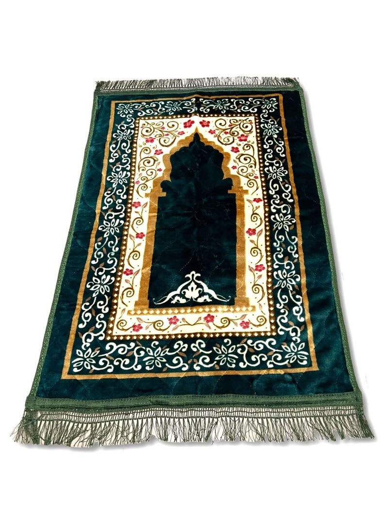 DeloPik Muslim Prayer Mat Rug, Islamic Prayer Mat - Ideal Gift for Ramadan & Special Occasions - Image 2