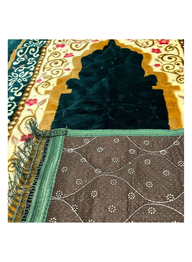 DeloPik Muslim Prayer Mat Rug, Islamic Prayer Mat - Ideal Gift for Ramadan & Special Occasions - Image 3