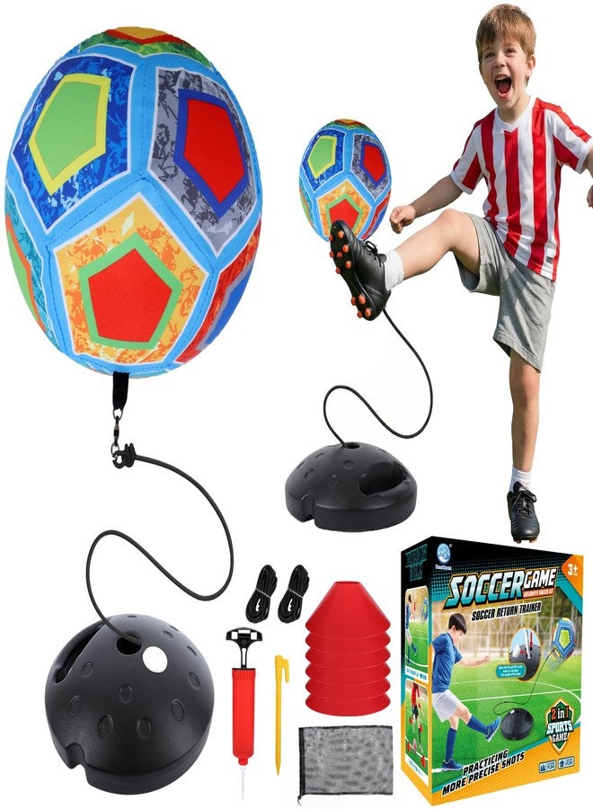 COUOMOXA Sports Soccer Toys for Kids: 2-in-1 Portable Soccer Toy with Rebound - Interactive Soccer Gift for 3 4 5 6 7 8-12 Year Old Boys Indoor Outdoor Backyard - Perfect Christmas Birthday Gifts for Kids 3-12 - Image 1