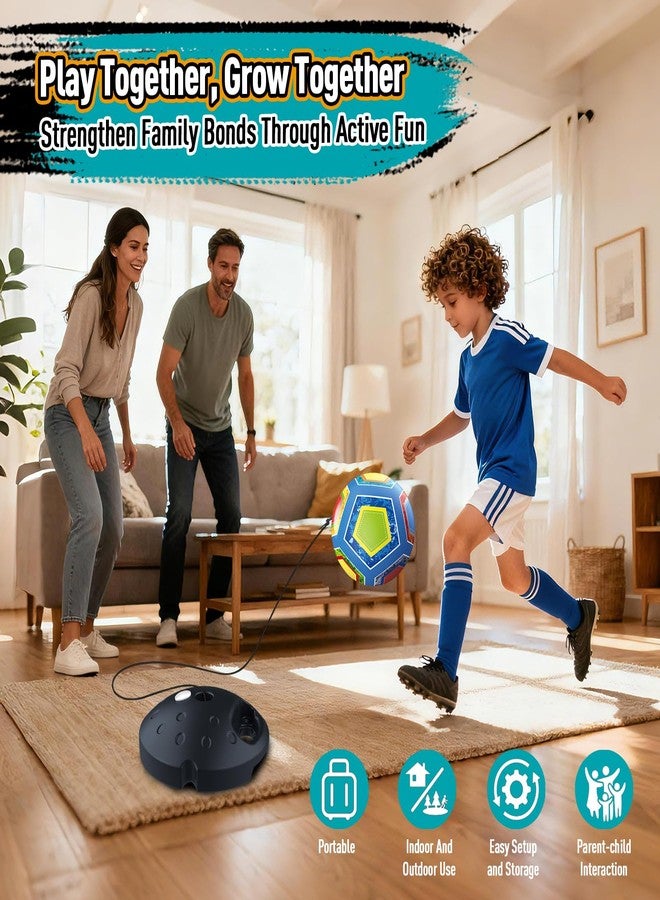 COUOMOXA Sports Soccer Toys for Kids: 2-in-1 Portable Soccer Toy with Rebound - Interactive Soccer Gift for 3 4 5 6 7 8-12 Year Old Boys Indoor Outdoor Backyard - Perfect Christmas Birthday Gifts for Kids 3-12 - Image 2