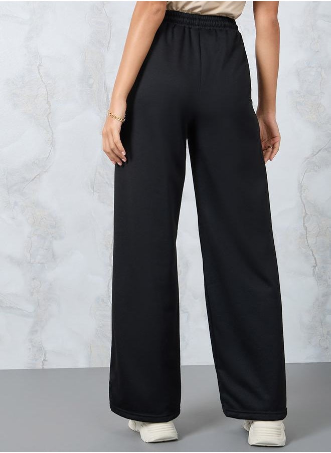 Straight Fit Joggers with Drawstring