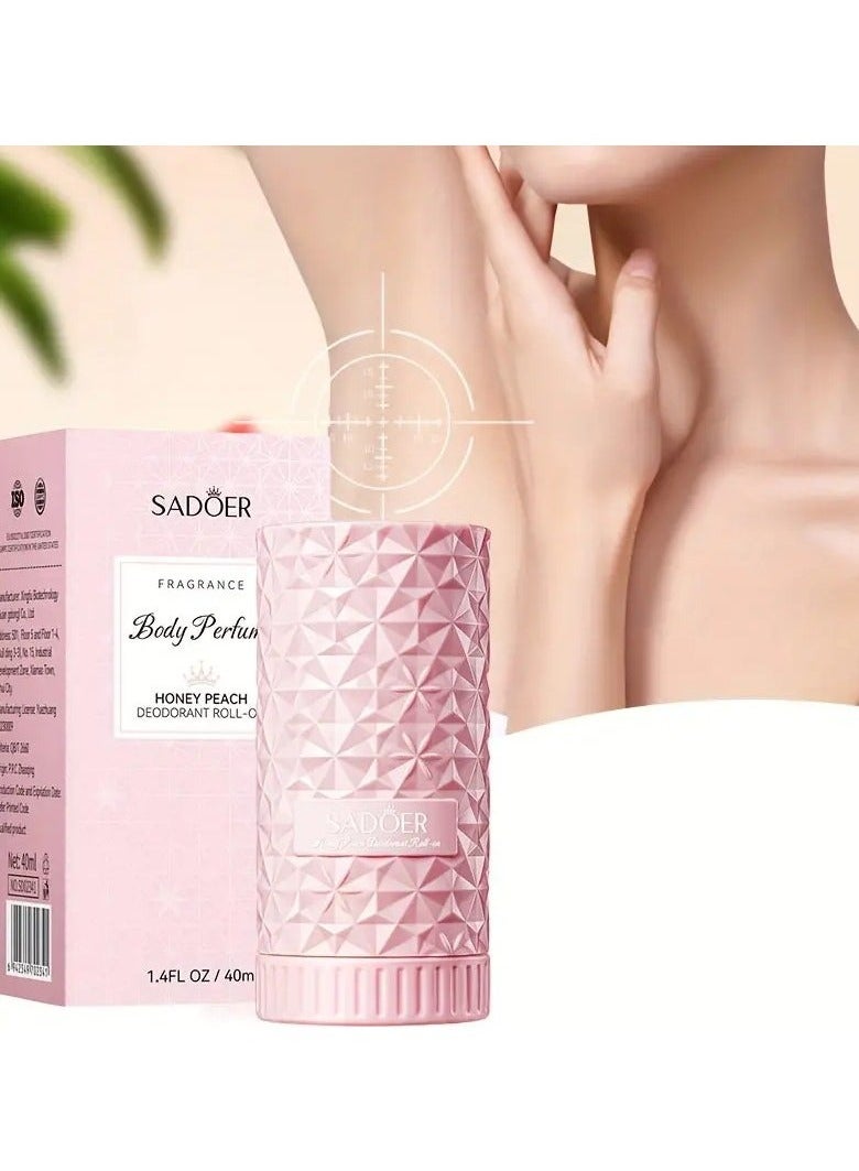 SADOER Body Armpit Deodorant, Long Lasting, Gentle Cleaning Of Armpit Odors, Refreshing Fragrance, Soothing And Moisturizing Underarm Deodorant pink - Image 1