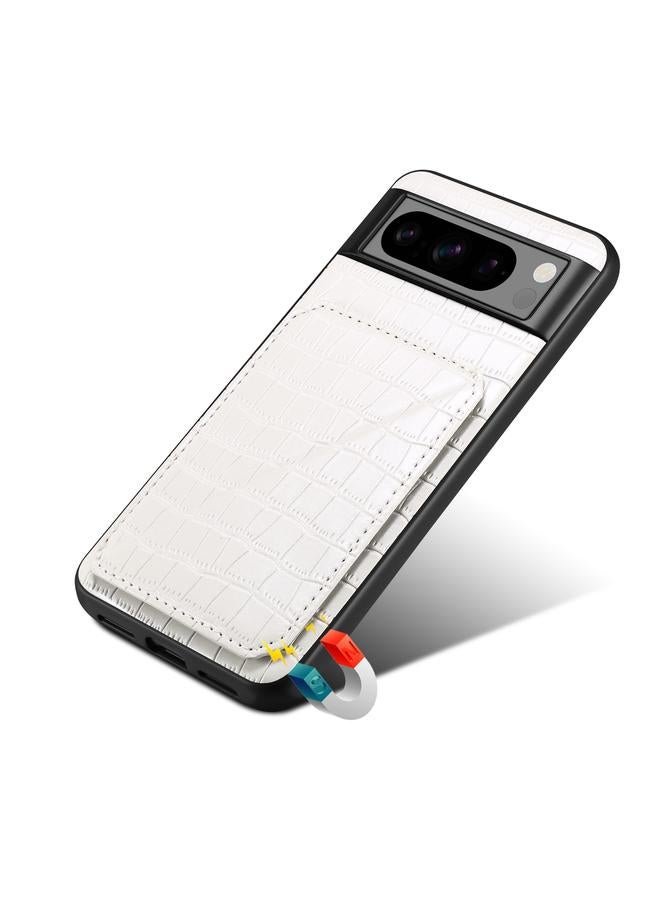 Denior Case For Google Pixel 7a Crocodile Texture Holder Electroplating Phone Case - Image 5
