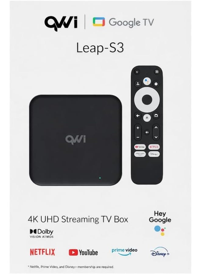 Android  Q3 Google 4K UHD  Streaming TV  Box- 32GB Storage - Image 4