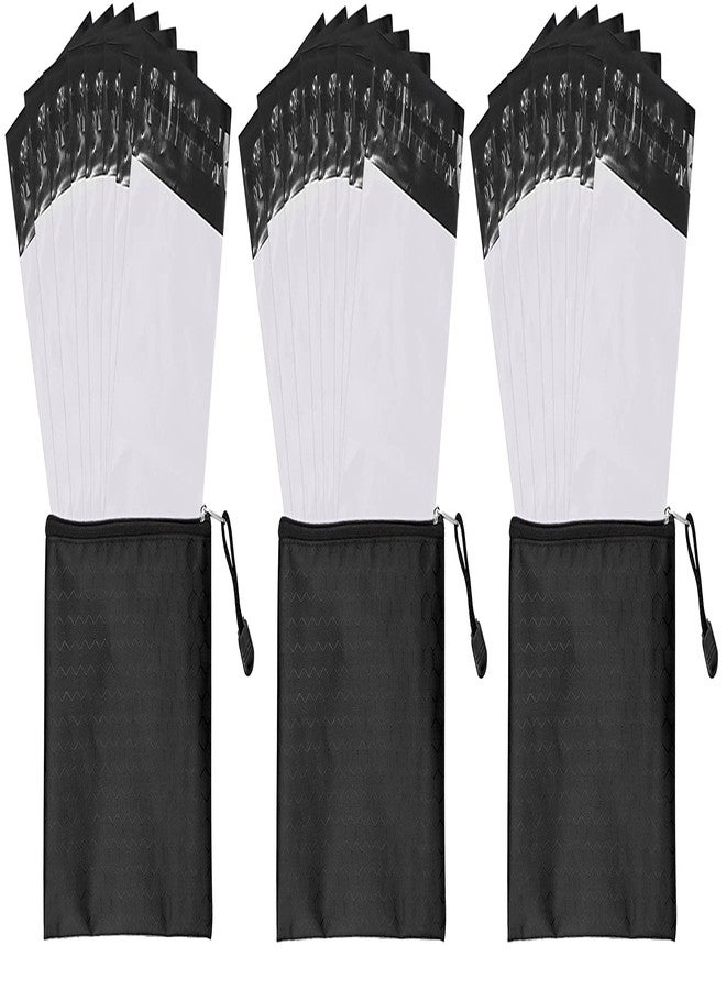 E-DUNIA 100 Trail Essentials Feminine Personal Disposal Seal Bags- White Opaque Seal Bags with Black Purse Pouch for Sanitary Disposal. Tampons, Pads, and Liners Disposal Made Discreet (100) - Image 1