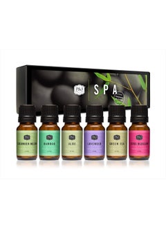 P&J Trading Fragrance Oil Spa Set | Aloe, Bamboo, Green Tea, Lotus Blossom, Lavender, Cucumber Melon Candle Scents for Candle Making, Freshie Scents, Soap Making Supplies, Diffuser Oil Scents  - Image 1