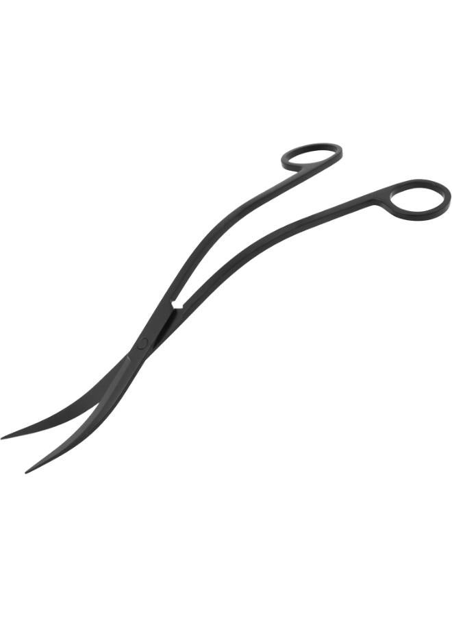 B&K Aquascaping Aquarium Stainless Steel Wave Scissors Black 25cm - Image 2