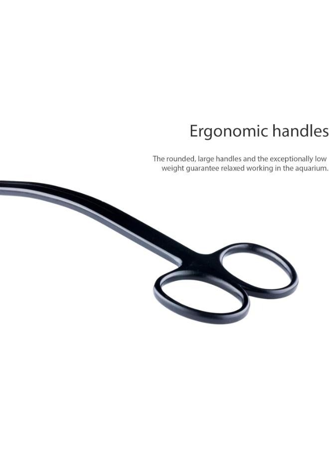 B&K Aquascaping Aquarium Stainless Steel Wave Scissors Black 25cm - Image 3