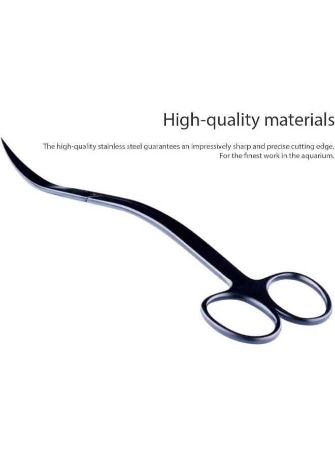 B&K Aquascaping Aquarium Stainless Steel Wave Scissors Black 25cm - Image 4