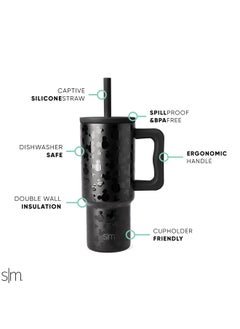 Simple Modern Simple Modern Disney Kids 24 oz Tumbler with Handle and Silicone Straw Lid | Spill Proof and Leak Resistant | Reusable Stainless Steel Bottle | Gift Kids Boys Girls | Trek Collection | Iconic Mickey  - Image 2