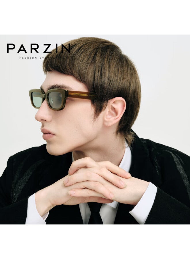 Parzin Paza Series Sungl, Uni Trendy Small Frame Gl, Uv Protection Driving Sungl, Pz12718 - Image 1
