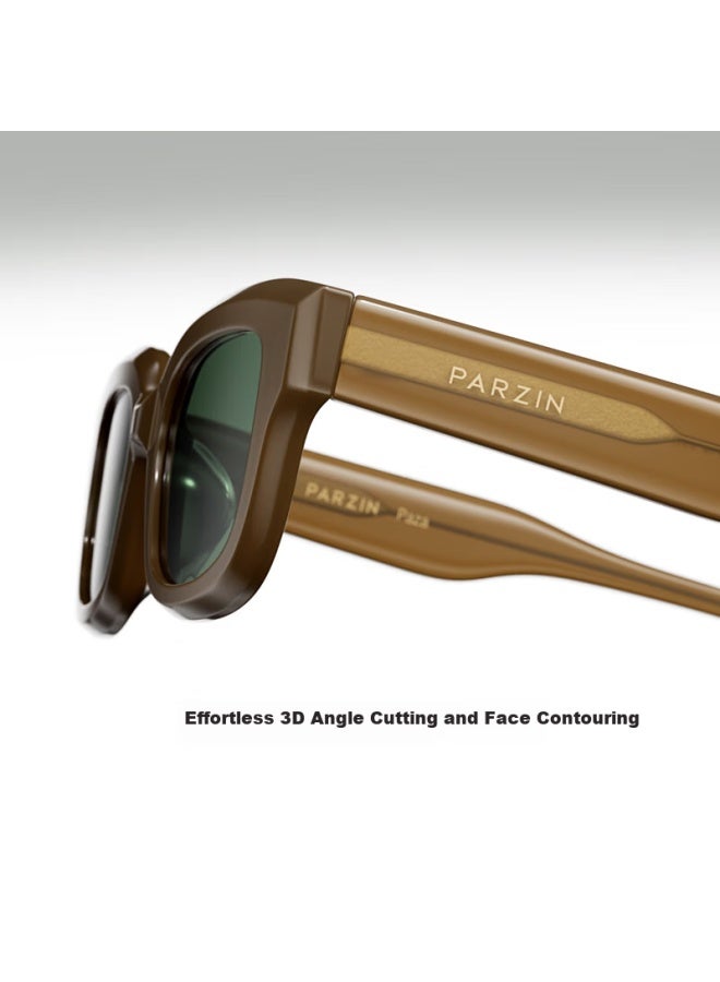 Parzin Paza Series Sungl, Uni Trendy Small Frame Gl, Uv Protection Driving Sungl, Pz12718 - Image 3