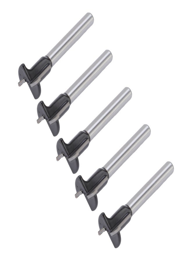 5Pcs Arc Bending Router Bit Cemented Carbide T Type 2 in 1 Router Bit for Wooden Door Closet - Image 2