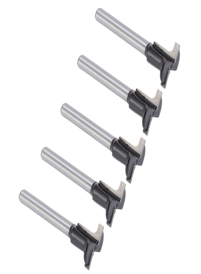 5Pcs Arc Bending Router Bit Cemented Carbide T Type 2 in 1 Router Bit for Wooden Door Closet - Image 4