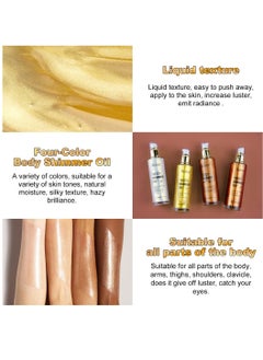 IKZEE Silver Body Shimmer Oil 100ml Body Shimmer Lotion Glow Oil Body Luminizer Oil Glow Lotion for Brightening Body Long Lasting Shimmering Body Oil for Body & Face No.01  - Image 5