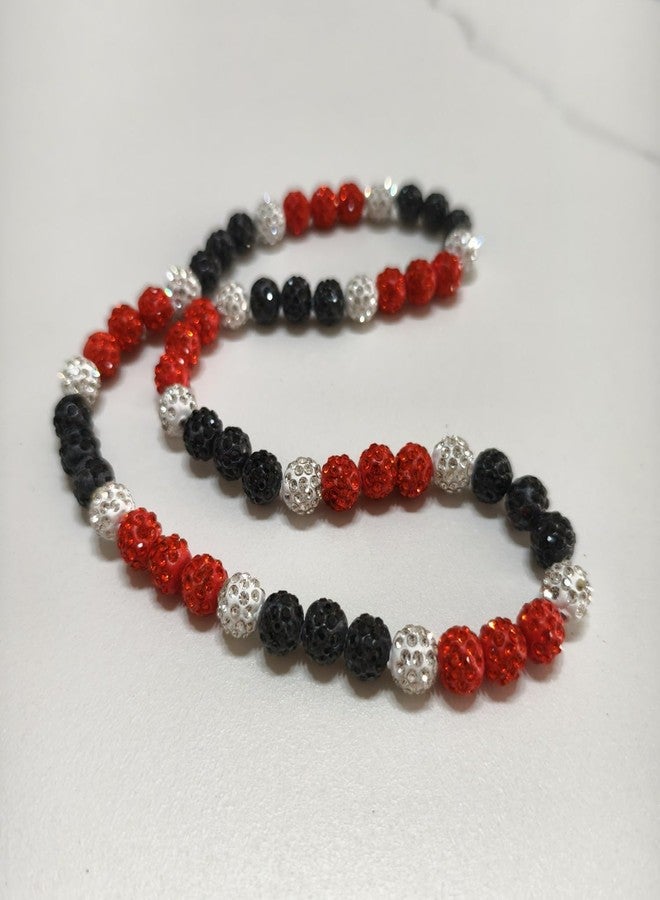 EXPHAIN Philadelphia Phils Baseball Necklace For Men Women Baseballer Inspired Beaded Necklace Unisex Rhinestone Discoball Necklaces Jewelry-gift for baseball team lovers, 20 inches, Rhinestone - Image 4