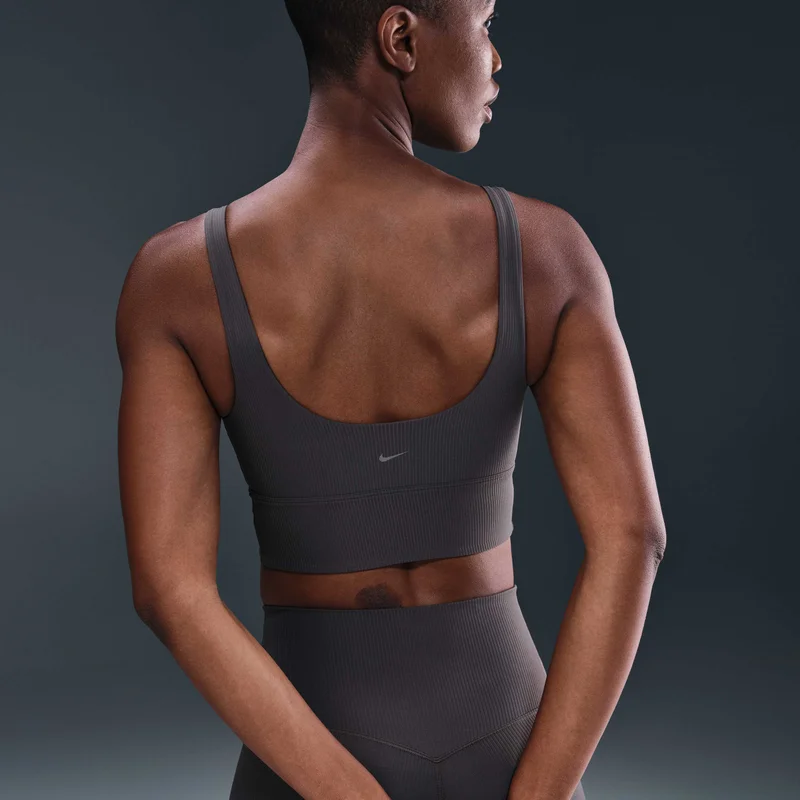 Nike Women's Zenvy Rib Light-Support Yoga Sports Bra