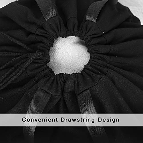 SANFERGE Heavy Duty Laundry Bag with Drawstring and Handle, Extra Large Travel Dirty Clothes Bag for Laundromat and Household, Durable Rip-Stop Laundry Hamper Liner, 28 x 40 Inch, Black - Image 4