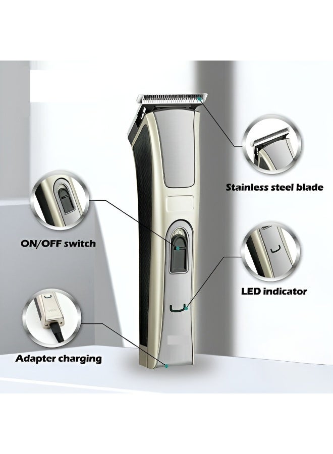 ماكينة حلاقة شعر احترافية قابلة لإعادة الشحن من  V-211 مع 4 أمشاط دليلية واكسسوارات - Image 5