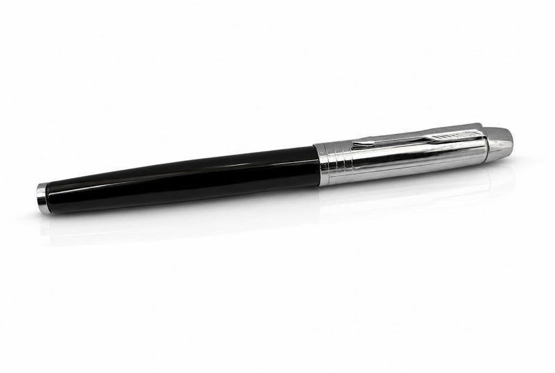 Parker S0932120 IM Premium Black Chrome Rollerball Pen - Image 1