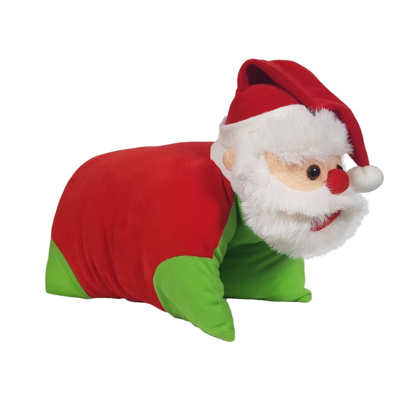 Ultra 16 inch Christmas Santa Fully Stuffed Premium Soft Folding Cushion Pillow for Kids in Red | Snuggling and Playtime | Animal Toy | Birthday Gift | Anniversary | Christmas | Diwali | Home Décor - Image 2