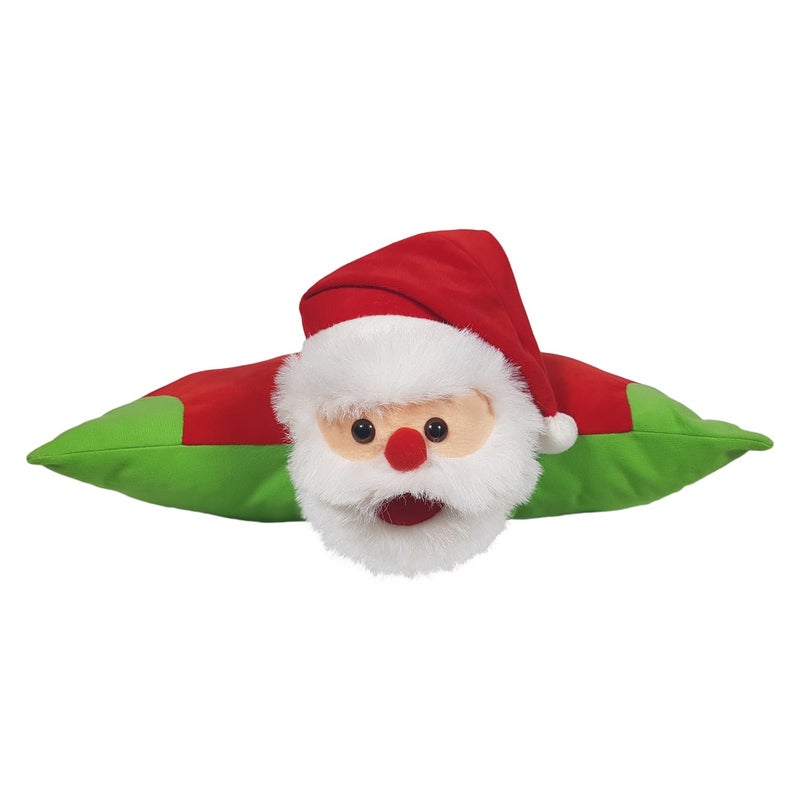Ultra 16 inch Christmas Santa Fully Stuffed Premium Soft Folding Cushion Pillow for Kids in Red | Snuggling and Playtime | Animal Toy | Birthday Gift | Anniversary | Christmas | Diwali | Home Décor - Image 1
