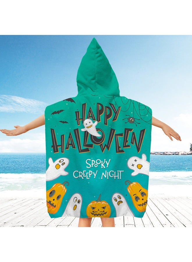NIBEMINENT Kids Hooded Towel Cape - Microfiber Swim & Beach Bathrobe, Super Absorbent & Quick-Dry Towel for Children (60x60cm)