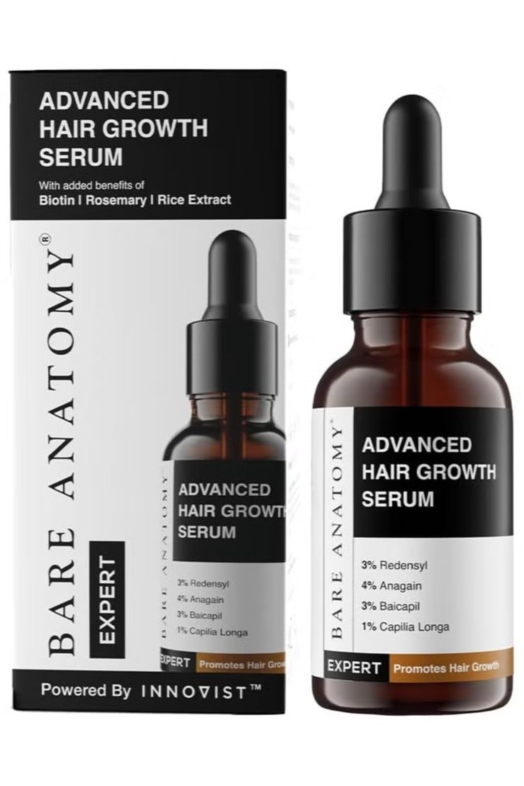 بار_اناتومي سيروم بير أناتومي المتطور لنمو الشعر | ٣٪ ريدينسيل - نتائج أفضل بمرتين من مينوكسيديل | + ٤٪ أناجين + ٣٪ بايكابيل | إكليل الجبل والبيوتين | سيروم لنمو الشعر ومنع تساقطه للنساء والرجال | ٣٠ مل - Image 1